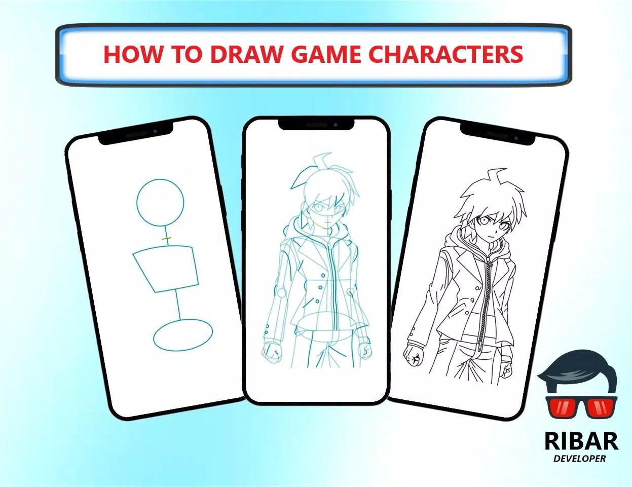 Download do APK de Como desenhar Rblx Personagens Passo a Passo para Android