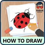 Cómo dibujar insectos icono