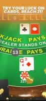 Mega Blackjack - 3D Casino syot layar 2