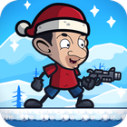 Mr Santa Bean Mr Christmas Games: Bean in the snow أيقونة