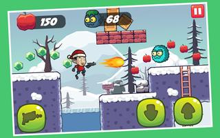 Mr Santa Bean Mr Christmas Games: Bean in the snow screenshot 1