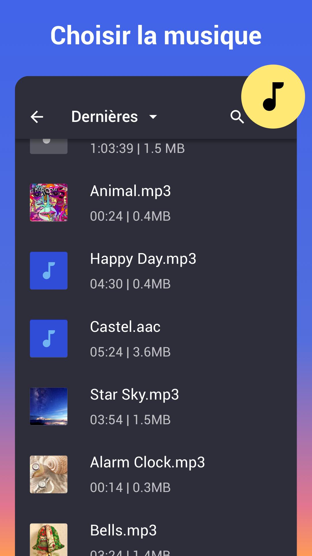 Couper musique mp3 & sonnerie pour Android - Téléchargez l'APK