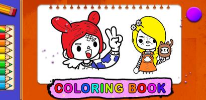 Toca Boca Coloring Book plakat