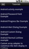 Tutorial for Android screenshot 2