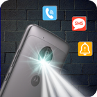 Flash Alerts on Call & SMS - Ringing Flashlight ícone