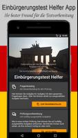 Einbürgerungstest Helfer 2021 Affiche