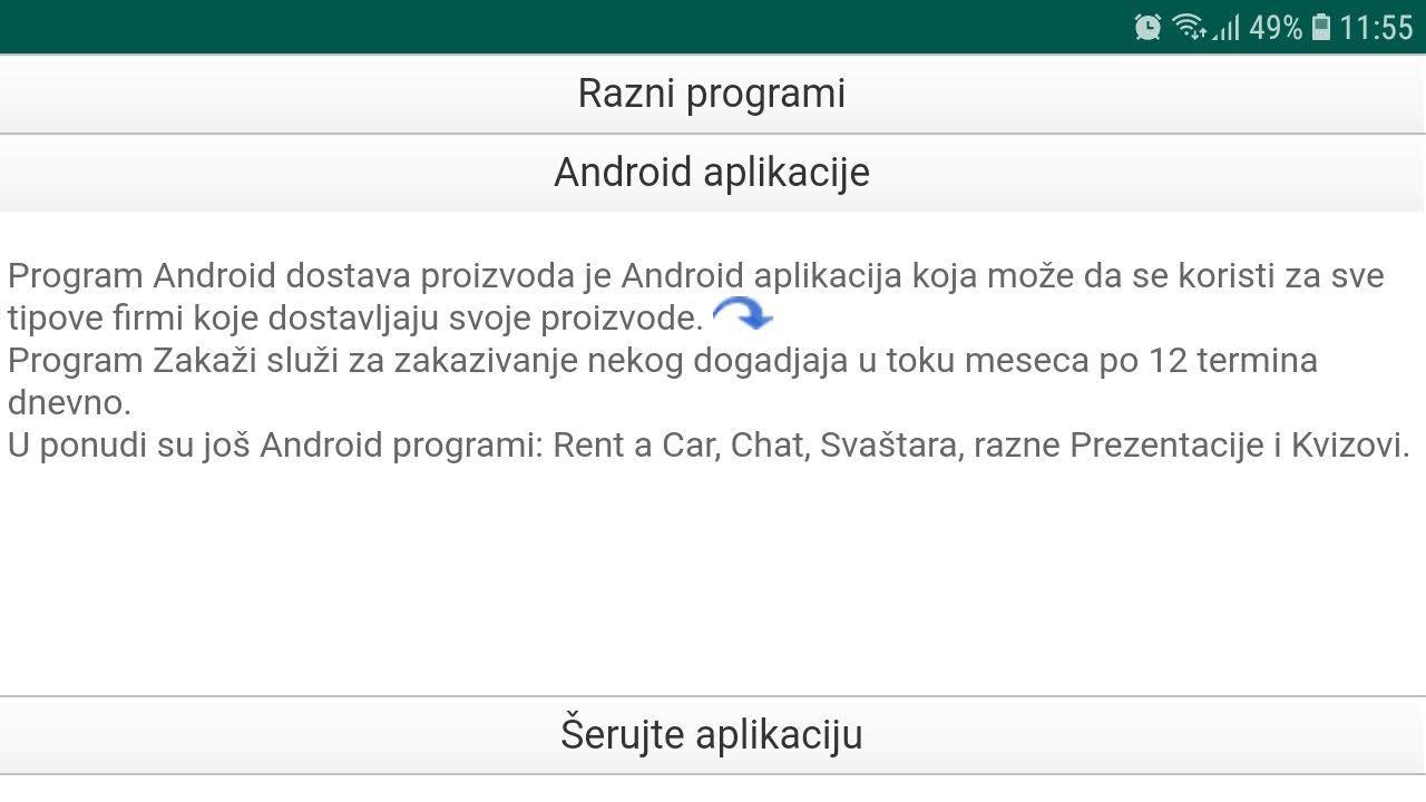 Chat aplikacije za android