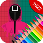 Colors: Squid Coloring Game icon