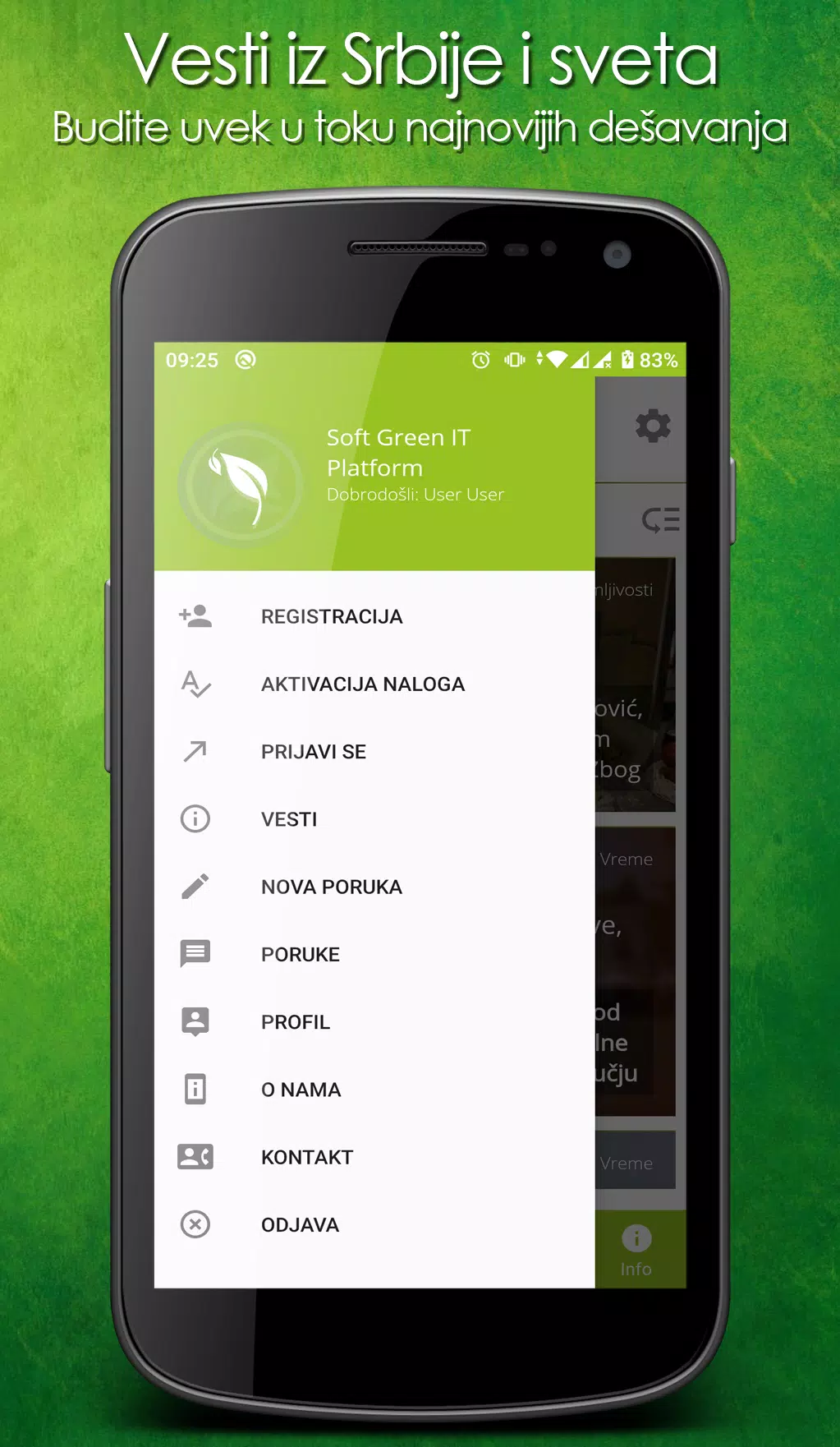 Soft Green IT Platform screenshot