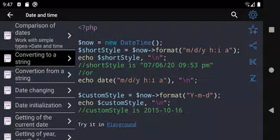 PHP Recipes captura de pantalla 7