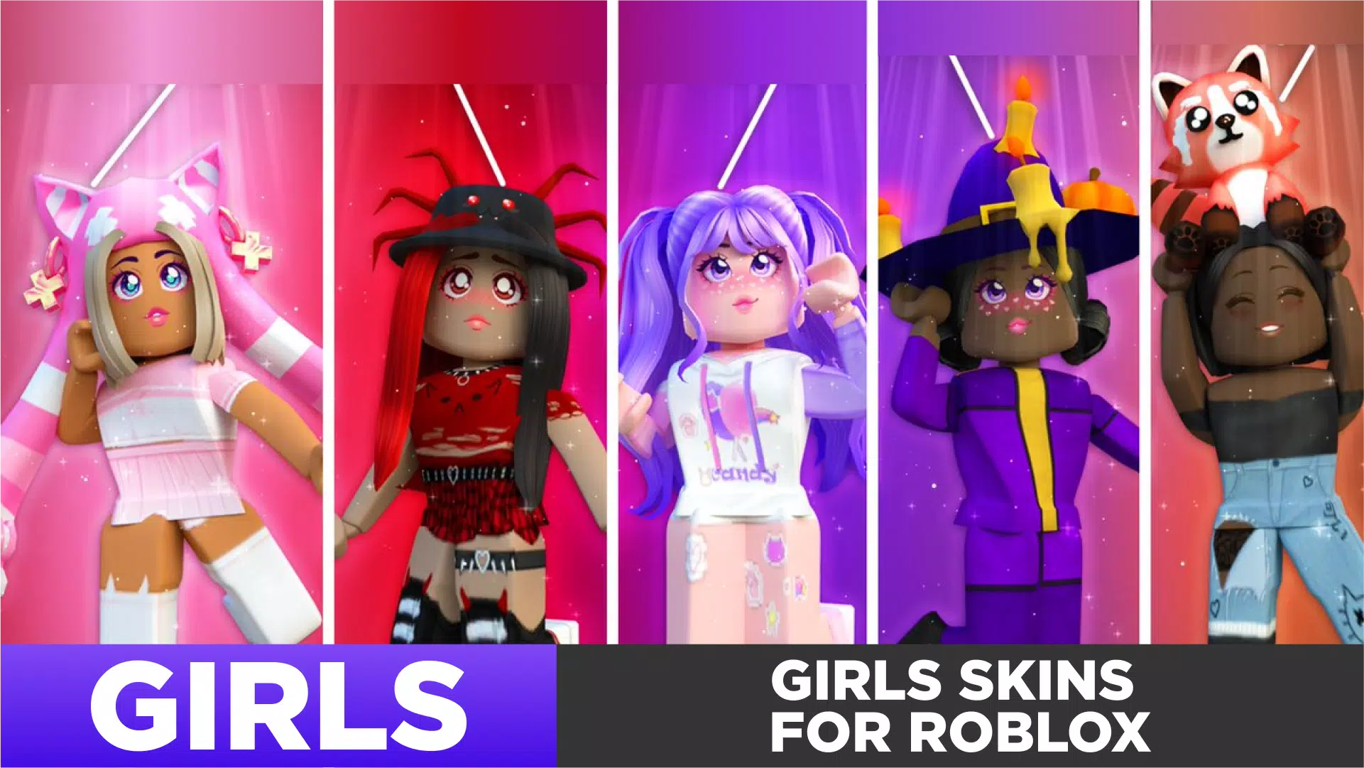 Download Skins for girls in roblox android on PC