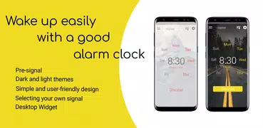 Gentle alarm clock with music