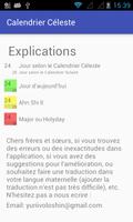 Calendrier Céleste capture d'écran 1