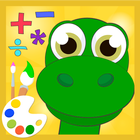 Dino math - coloring game-icoon