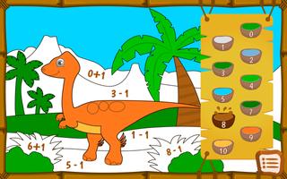 Dino math - coloring game screenshot 1