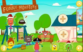 Erstellen Sie lustige Monster Plakat
