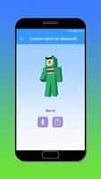 Cartoon skins for Minecraft MCPE poster