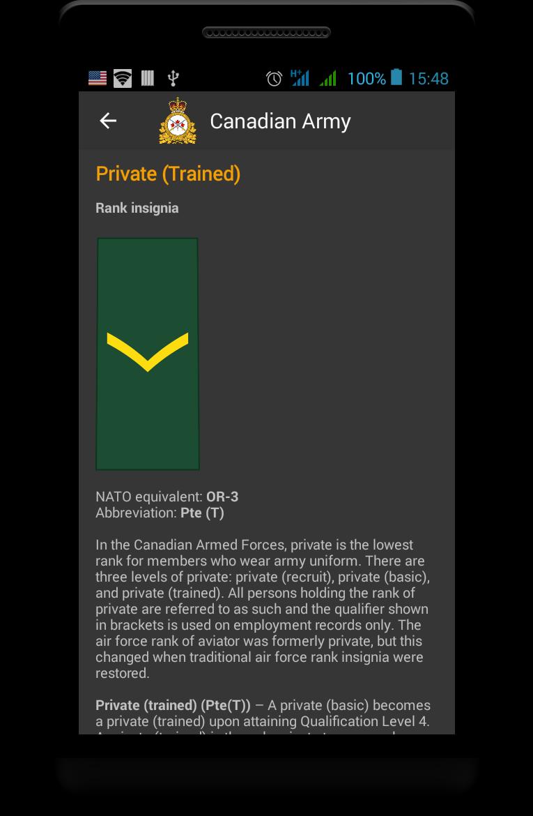 Canadian Military Ranks For Android Apk Download - canadian army logo roblox