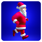 Santa Claus running icon