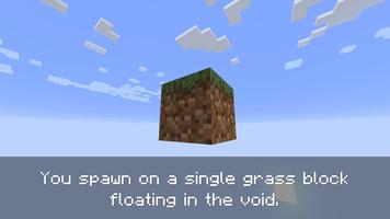 One block survival for MCPE โปสเตอร์