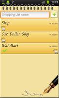 Shopping List پوسٹر