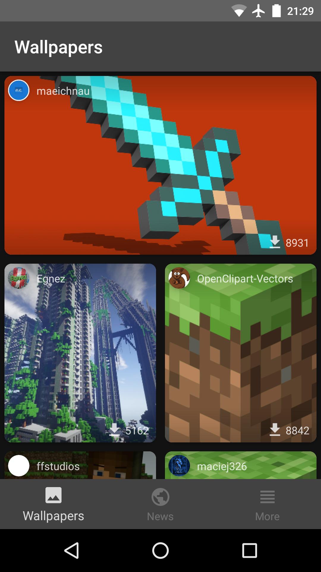 Скачай minecraft через google play