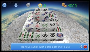 Mahjong Solitaire 3D Cube Affiche