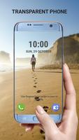 Transparent phone. Wallpaper Affiche