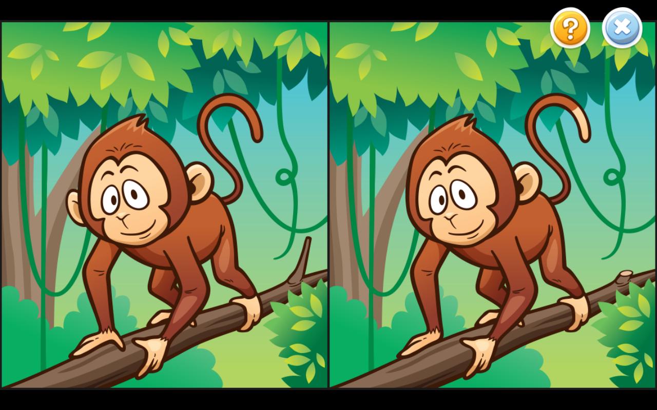Пять отличить. Найди отличия обезьяны. Найди 5 отличий. Обезьяна для детей.