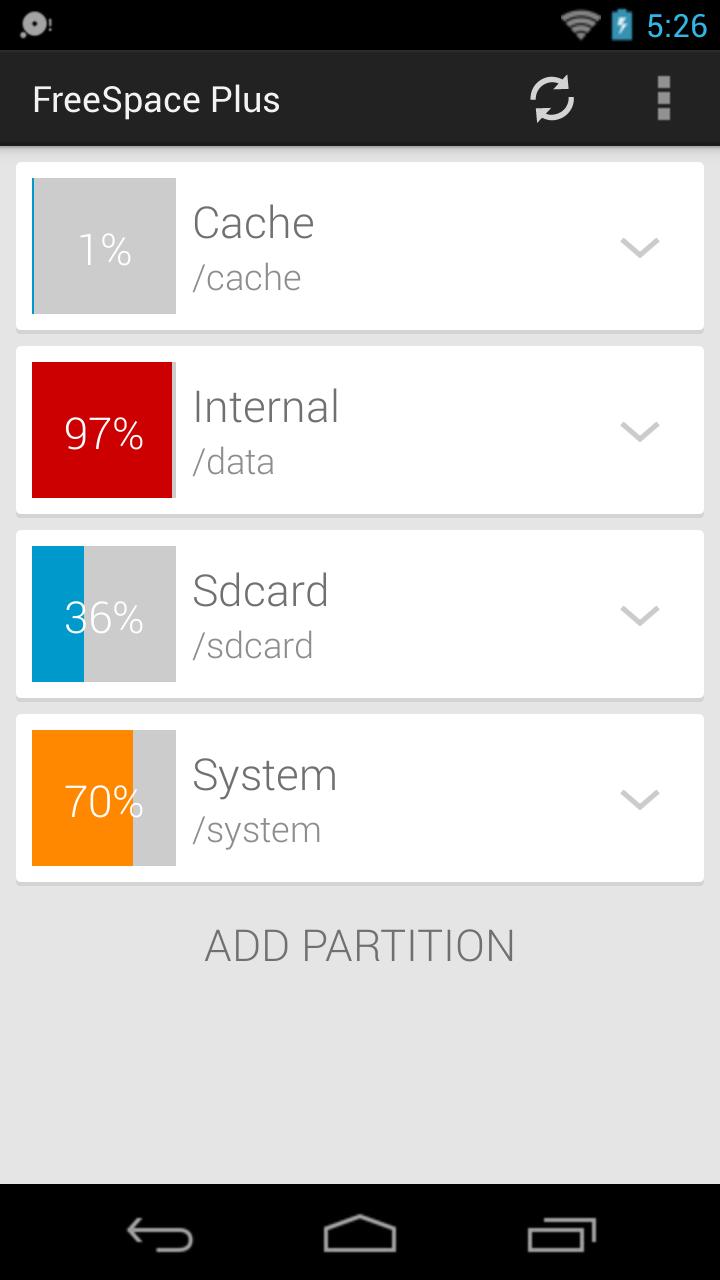 Internal cache