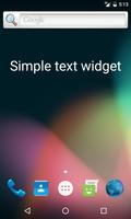 Simple Text Widget poster