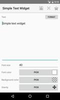 Simple Text Widget اسکرین شاٹ 1