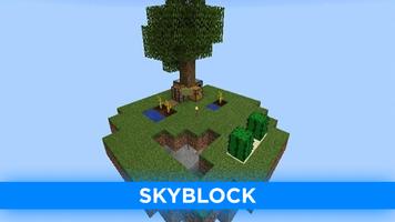 Skyblock survival in minecraft poster