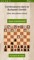 Échecs - Gambit de Budapest Affiche