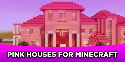 Pink House for Minecraft Affiche
