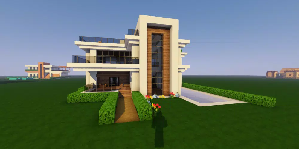 Casas modernas em minecraft - nossa casa de hj é essa , muito