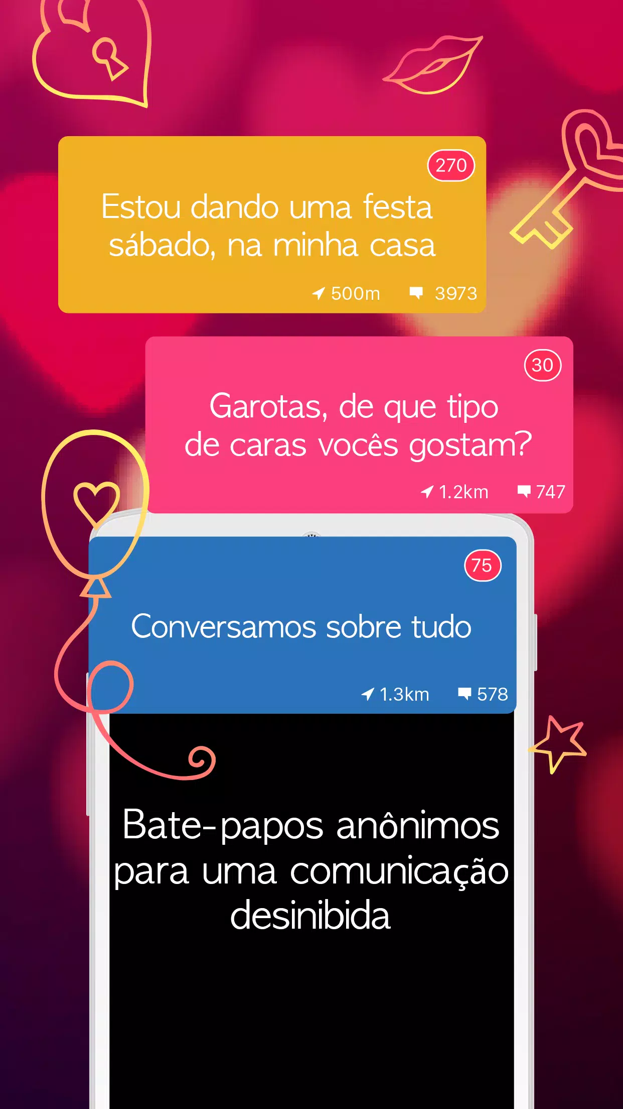 Download do APK de Namoro, bate-papo e amizade para Android