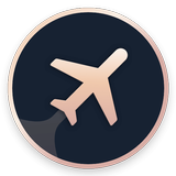 Réservation de vol de dernière icône