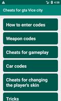 Poster Cheats for GTA Vice city