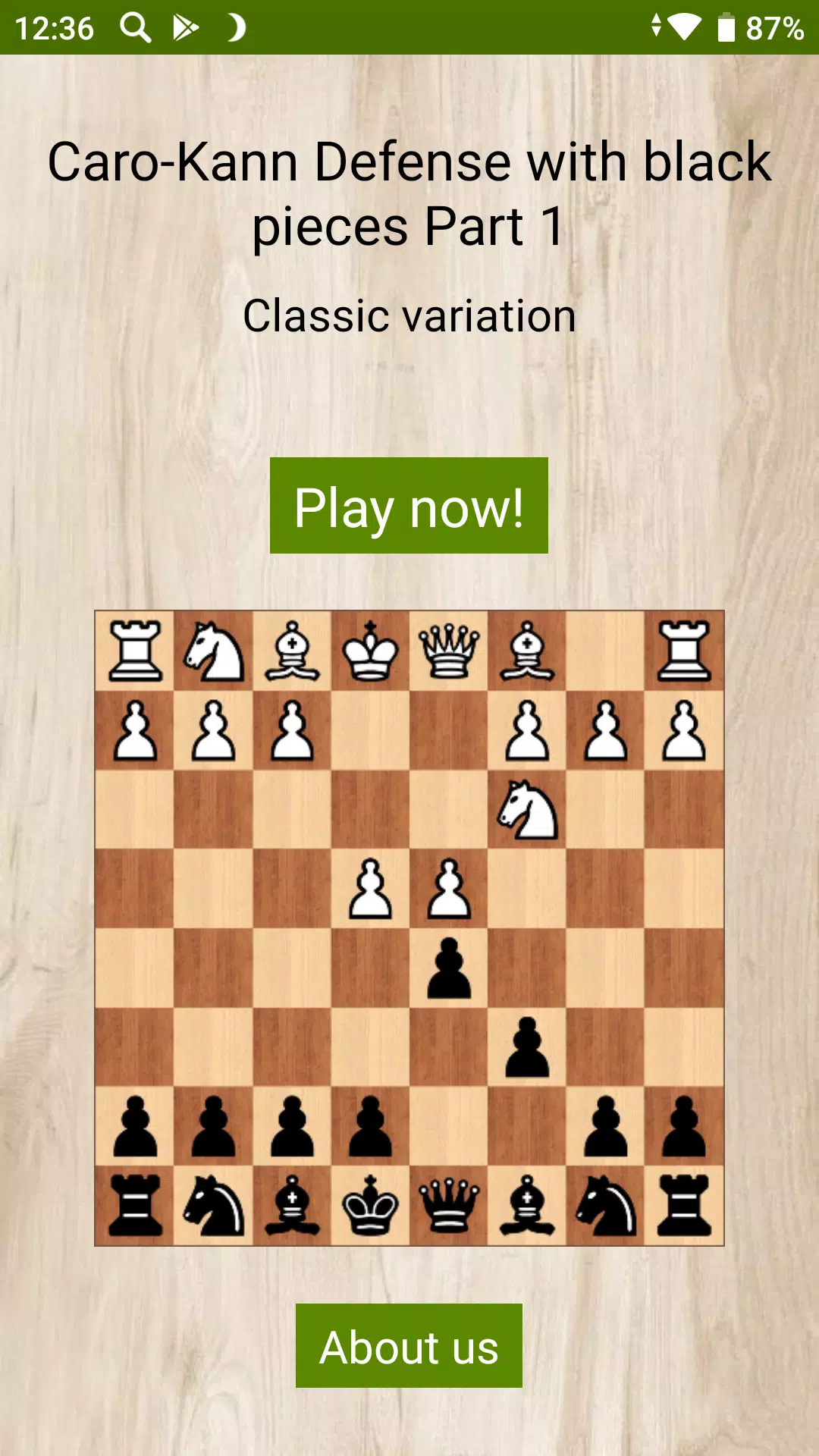 Classic Caro-Kann (full ver.) Latest Version 1.3.3.0 for Android