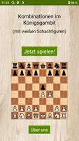 Schach - Königsgambit Plakat