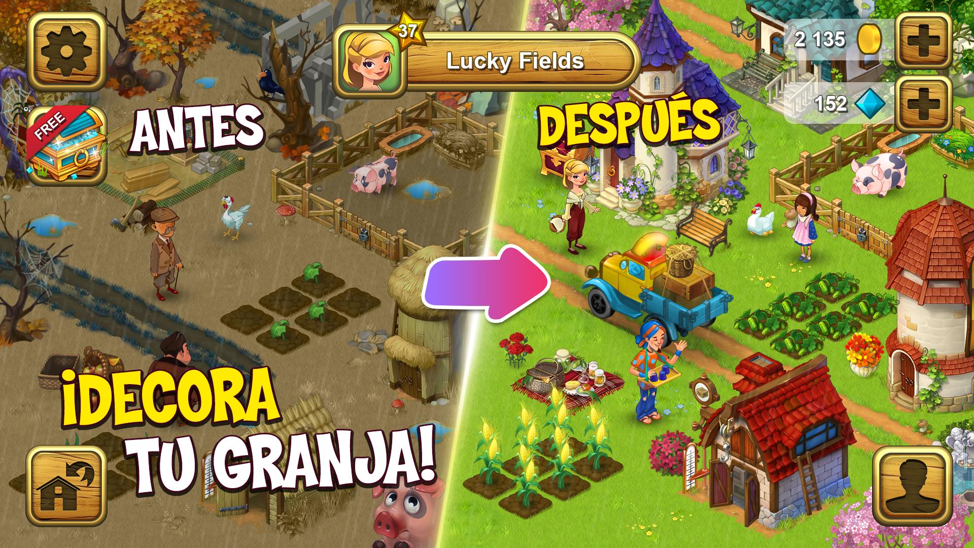 Juegos De Granjas Sin Internet Lucky Fields For Android Apk Download