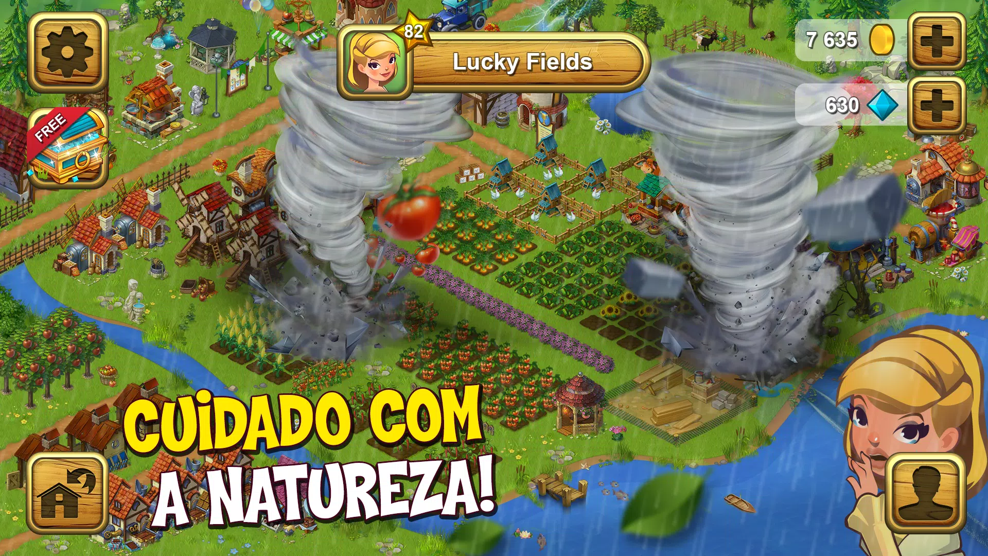 Download do APK de Jogos de fazenda: Lucky Fields para Android