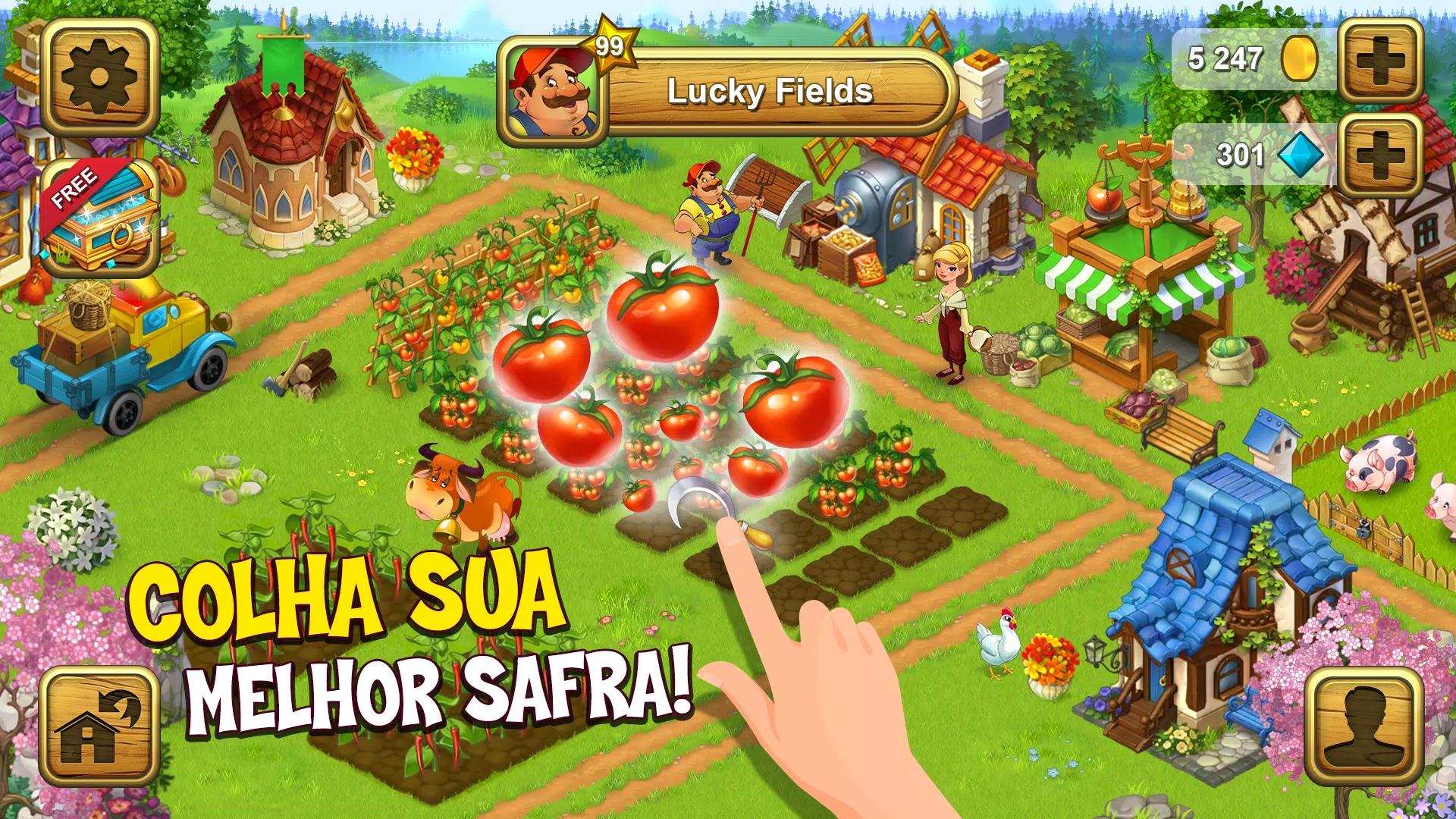 Download do APK de Jogos de fazenda: Lucky Fields para Android