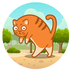Cat Pushka (Cannon). Fire kitt ikon