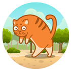 Cat Pushka (Cannon). Fire kitt-icoon