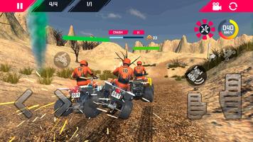 Offroad ATV Bike Desert Cross الملصق