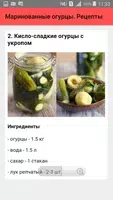 Маринованные огурцы. Рецепты screenshot 2