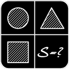 The area of geometric figures icon