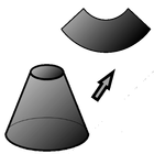 Flat pattern cone simgesi